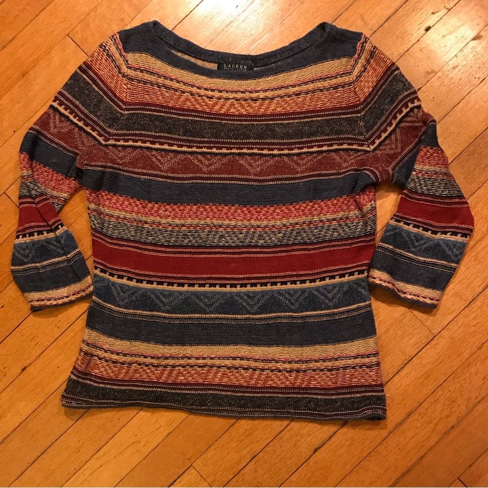 Ralph Lauren Boat Neck 3/4 Length Sleeve